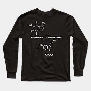 Coffee and saving lives is happiness black Long Sleeve T-Shirt